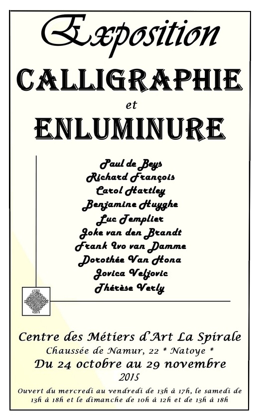 Exposition de calligraphies et enluminures
