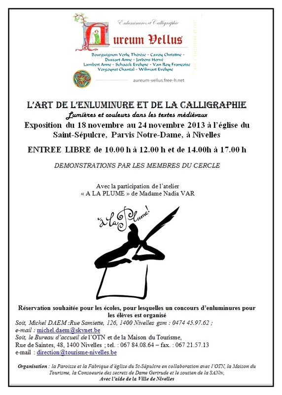Exposition de calligraphies et enluminures